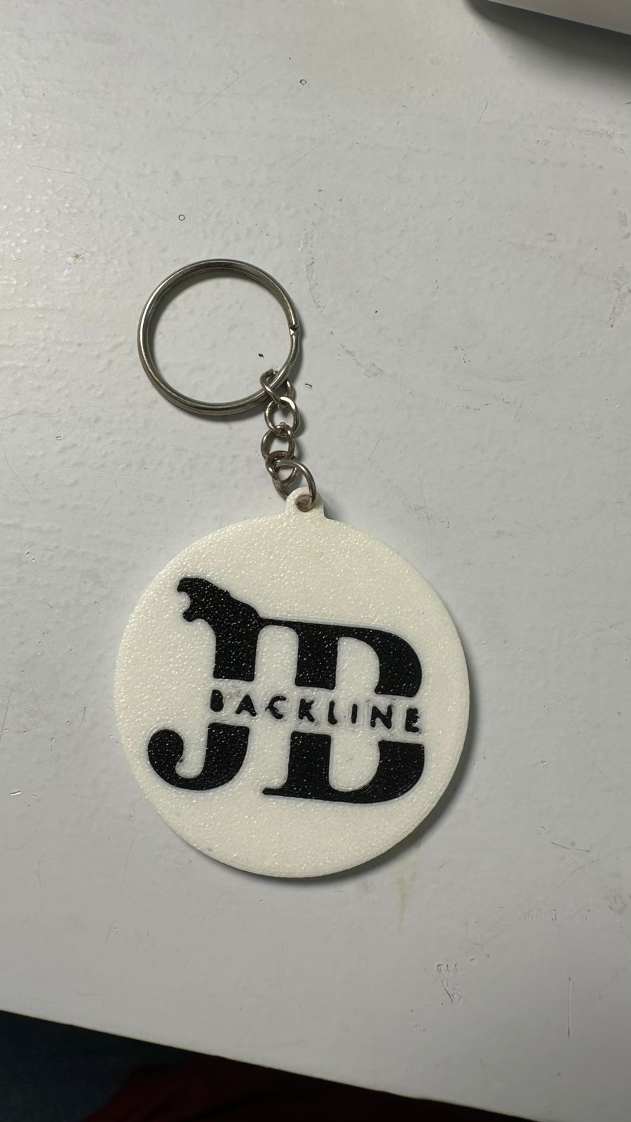 Chaveiro 3D redondo JD Tackline